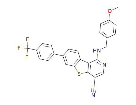 1-[(4-methoxybenzyl)amino]-7-[4-(trifluoromethyl)phenyl][1]benzothieno[3,2-c]pyridine-4-carbonitrile