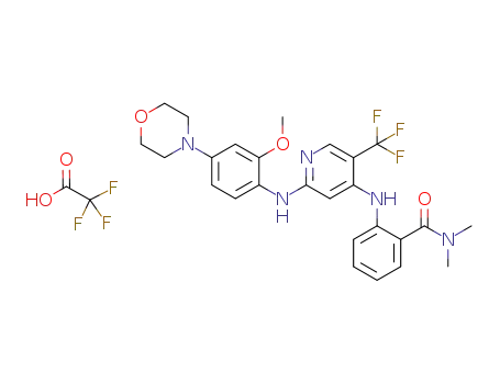 2-(2-(2-methoxy-4-morpholinophenylamino)-5-(trifluoromethyl)pyridin-4-ylamino)-N,N-dimethylbenzamide trifluoroacetate