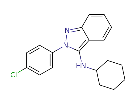 Molecular Structure of 1218938-02-3 ([2-(4-Chloro-phenyl)-2H-indazol-3-yl]cyclohexyl-amine)