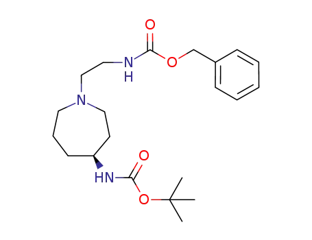benzyl (2-((4S)-4-(tert-butoxycarbonylamino)azepan-1-yl)ethyl)carbamate