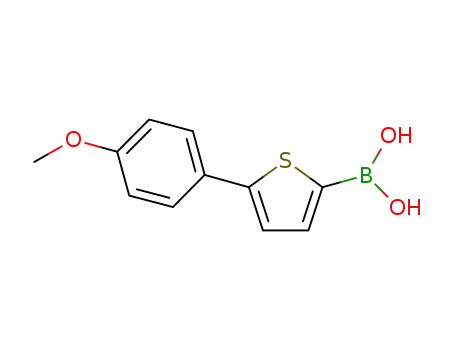 Molecular Structure of 666861-29-6 ([5-(4-Methoxyphenyl)-2-thienyl]boronic acid)