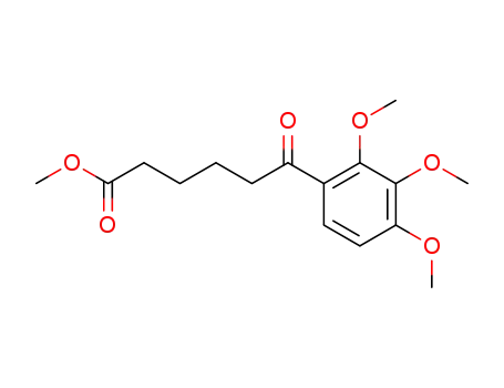 Molecular Structure of 917591-96-9 (6-Oxo-6-(2,3,4-trimethoxy-phenyl)-hexanoic acid methyl ester)