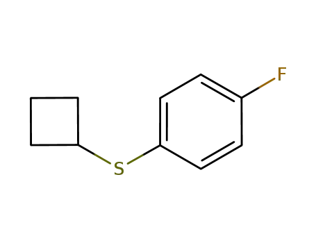 Molecular Structure of 871657-76-0 (1-(cyclobutylthio)-4-fluorobenzene)