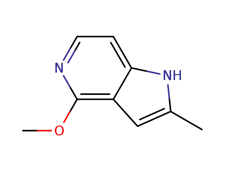 Molecular Structure of 936572-00-8 (4-Methoxy-2-methyl-5-azaindole)