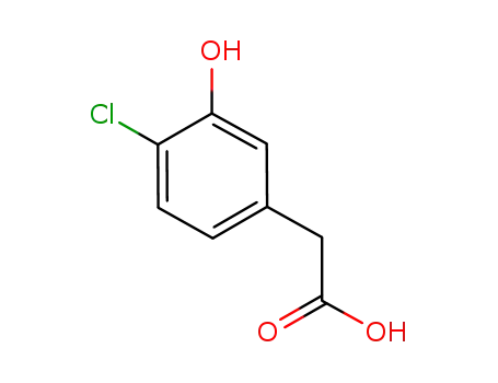 Molecular Structure of 60397-70-8 (4-chloro-3-hydroxyphenylacetic acid)