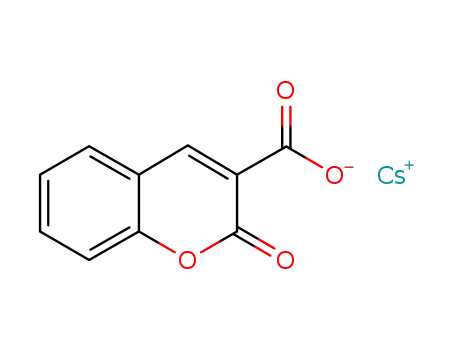 Molecular Structure of 301165-23-1 (2-oxo-2H-chromene-3-carboxylic acid cesium salt)