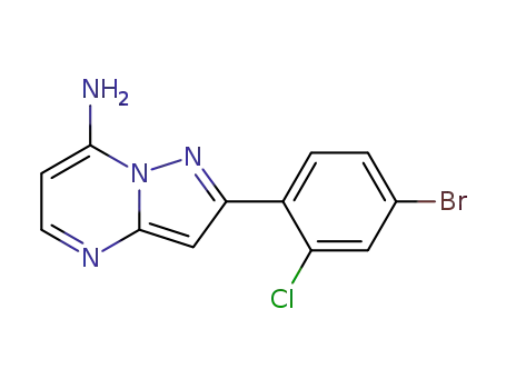 2-(4-bromo-2-chlorophenyl)pyrazolo[1,5-a]pyrimidin-7-amine