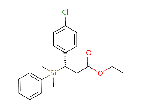 (S)-3-(4-chlorophenyl)-3-(dimethylphenylsilyl)propanoic acid ethyl ester