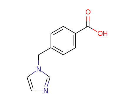 Molecular Structure of 94084-75-0 (4-(1H-imidazol-1-ylmethyl)benzoic acid)