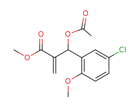 methyl 2-[(5-chloro-2-methoxyphenyl)(acetoxy)methyl]propenoate