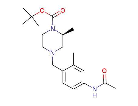 1,1-dimethylethyl (2S)-4-{[4-(acetylamino)-2-methylphenyl]methyl}-2-methyl-1-piperazinecarboxylate