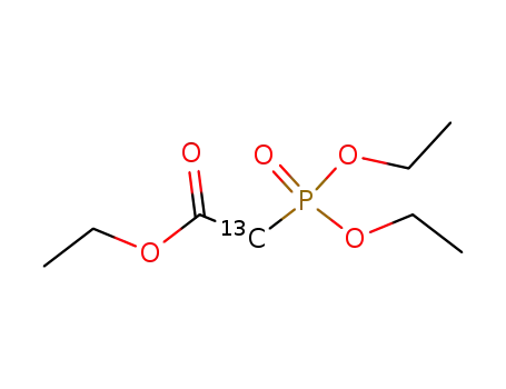 Molecular Structure of 82426-28-6 (TRIETHYL PHOSPHONOACETATE-2-13C)
