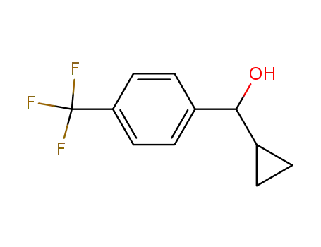 Molecular Structure of 62586-84-9 (Benzenemethanol, a-cyclopropyl-4-(trifluoromethyl)-)