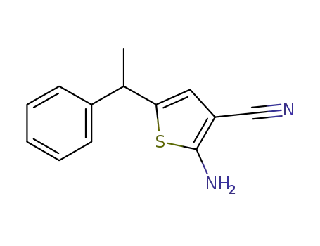 (+/-)-2-amino-5-(1-phenyl-ethyl)thiophene-3-carbonitrile