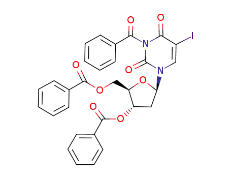 3-N-benzoyl-3',5'-di-O-benzoyl-5-iodo-2'-deoxyuridine