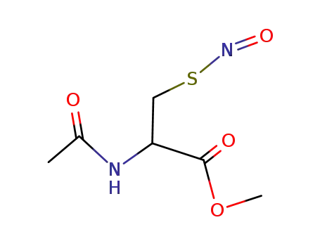 Molecular Structure of 72039-37-3 (L-Cysteine, N-acetyl-, methyl ester, nitrite (ester))