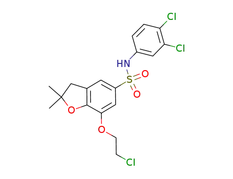 N-(3,4-dichloro-phenyl)-2,3-dihydro-2,2-dimethyl-7-(2-chloro-ethoxy)-benzofurane-5-sulfonamide