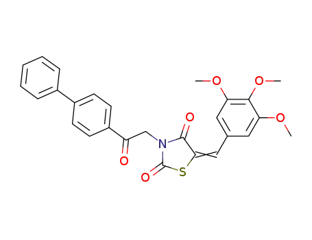 3-(2-biphenyl-4-yl-2-oxo-ethyl)-5-(3,4,5-trimethoxy-benzylidene)-thiazolidine-2,4-dione
