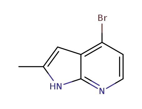 Molecular Structure of 1014613-64-9 (4-Bromo-2-methyl-1H-pyrrolo[2,3-b]pyridine)