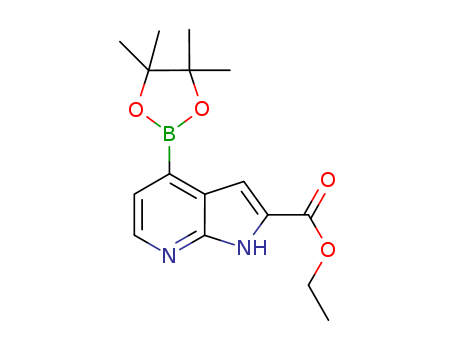 1H-Pyrrolo[2,3-b]pyridine-2-carboxylic acid, 4-(4,4,5,5-tetramethyl-1,3,2-dioxaborolan-2-yl)-, ethyl ester