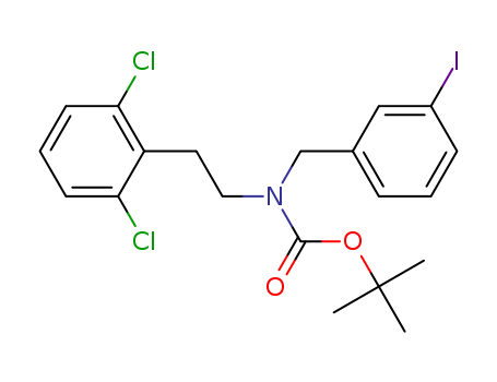 [2-(2,6-dichloro-phenyl)-ethyl]-(3-iodo-benzyl)-carbamic acid tert-butyl ester