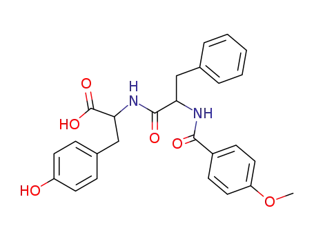Molecular Structure of 60142-80-5 (L-Tyrosine, N-[N-(4-methoxybenzoyl)-L-phenylalanyl]-)