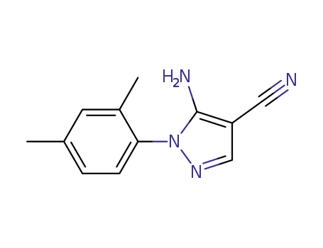 Molecular Structure of 852313-93-0 (5-amino-1-(2,4-dimethylphenyl)-1H-pyrazole-4-carbonitrile)