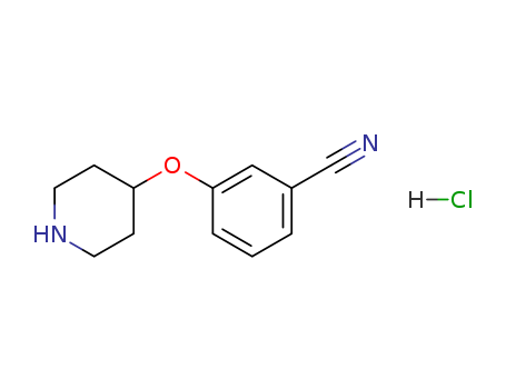 3-(4-Piperidinyloxy)benzonitrile hydrochloride