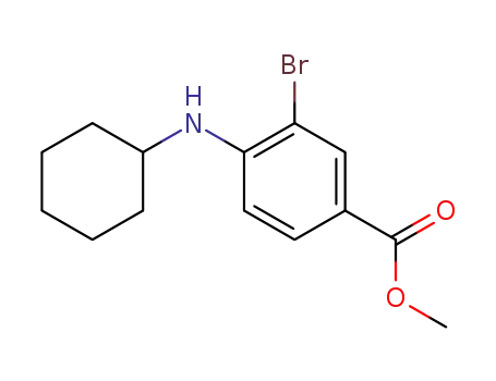 methyl 3-bromo-4-(cyclohexylamino)benzoate