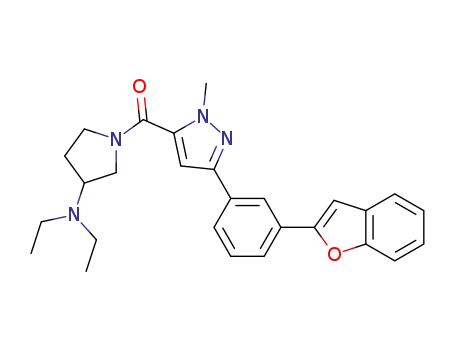 [5-(3-benzofuran-2-yl-phenyl)-2-methyl-2H-pyrazol-3-yl]-(3-diethylamino-pyrrolidin-1-yl)-methanone