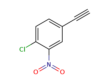 Molecular Structure of 1057669-91-6 (1-CHLORO-4-ETHYNYL-2-NITRO-BENZENE)