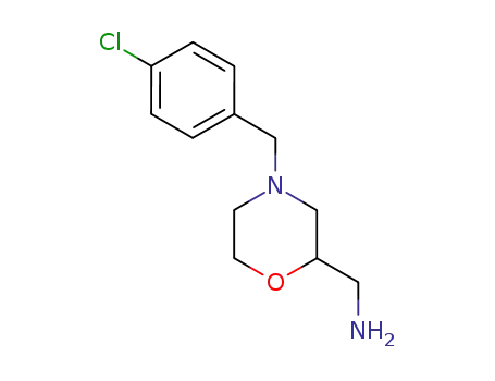 Molecular Structure of 174560-80-6 (C-[4-(4-CHLORO-BENZYL)-MORPHOLIN-2-YL]-METHYLAMINE DIHYDROCHLORIDE)