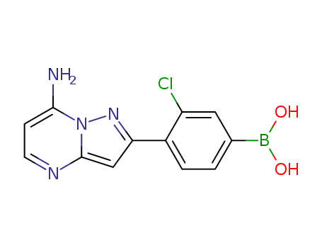[4-(7-aminopyrazolo[1,5-a]pyrimidin-2-yl)-3-chlorophenyl]boronic acid