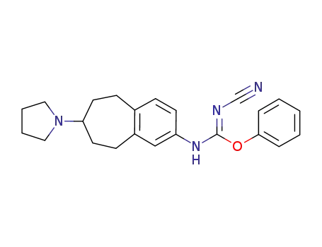 phenyl N'-cyano-N-(7-(pyrrolidin-1-yl)-6,7,8,9-tetrahydro-5H-benzo[7]annulene-2-yl)carbamimidate