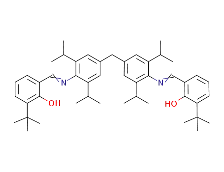 [(HO-(3-tert-butyl)C<sub>6</sub>H<sub>3</sub>-o-C(H)=N-2,6-(iso-propyl)2C<sub>6</sub>H<sub>2</sub>)2-4-CH<sub>2</sub>]