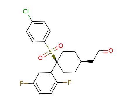 2-((1s,4s)-4-(4-Chlorophenylsulfonyl)-4-(2,5-difluorophenyl)cyclohexyl)acetaldehyde