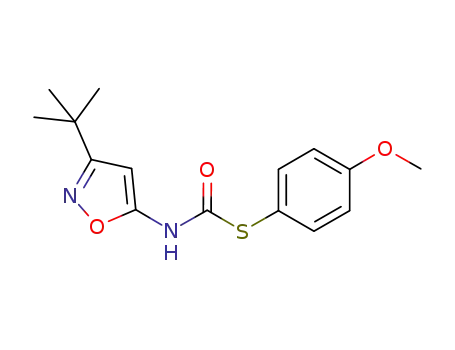 S-4-methoxyphenyl N-5-tert-butylisoxazol-3-ylcarbamothioate