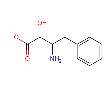 Molecular Structure of 62084-21-3 (3-amino-2-hydroxy-4-phenylbutanoic acid)