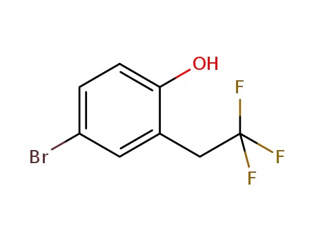 Molecular Structure of 749930-85-6 (Phenol, 4-bromo-2-(2,2,2-trifluoroethyl)-)