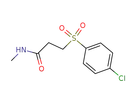 3-(4-chlorophenylsulfonyl)-N-methylpropanamide