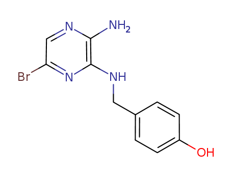 Phenol, 4-[[(3-amino-6-bromopyrazinyl)amino]methyl]-