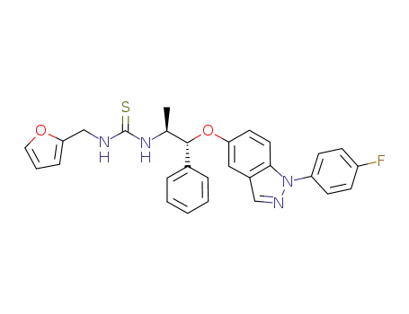 l-{(1S,2R)-2-{[1-(4-fluorophenyl)-1H-indazole-5-yl]oxy}-1-methyl-2-phenylethyl}-3-(2-furylmethyl)thiourea