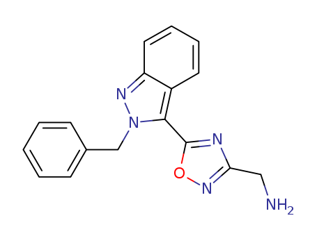 1,2,4-Oxadiazole-3-methanamine, 5-[2-(phenylmethyl)-2H-indazol-3-yl]-