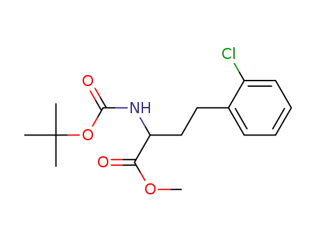 methyl 2-[(tert-butoxycarbonyl)amino]-4-(2-chlorophenyl)butanoate