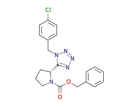 (R)-benzyl 2-(1-(4-chlorobenzyl)-1H-tetrazol-5-yl)pyrrolidine-1-carboxylate