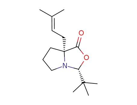 (3R,7aR)-3-tert-butyl-7a-(3-methylbut-2-enyl)-tetrahydropyrrolo[1,2-c]oxazol-1(3H)-one