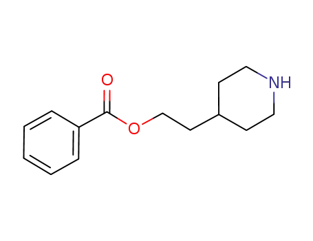 Molecular Structure of 1012797-96-4 (2-(piperidine-4-yl)ethyl benzoate)