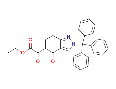 oxo-(4-oxo-2-trityl-4,5,6,7-tetrahydro-2H-indazol-5-yl)-acetic acid ethyl ester