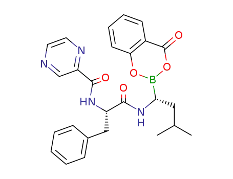N-((S)-1-((R)-3-methyl-1-(4-oxo-4H-benzo[d][1,3,2]dioxaborinin-2-yl)butylamino)-1-oxo-3-phenylpropan-2-yl)pyrazine-2-carboxamide