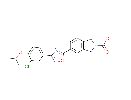tert-butyl 5-(3-(3-chloro-4-isopropoxyphenyl)-1,2,4-oxadiazol-5-yl)isoindoline-2-carboxylate
